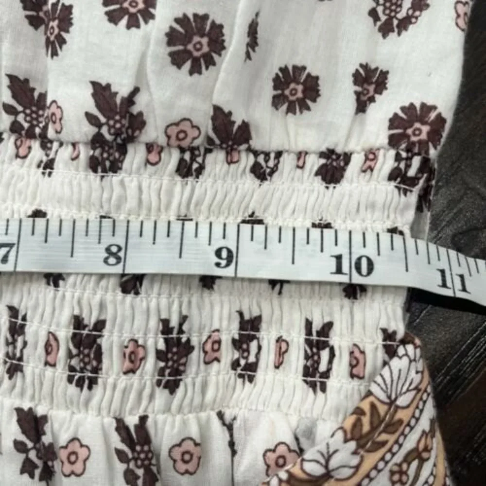 Cleobella White and Brown Midi Dress - Picture 12 of 14